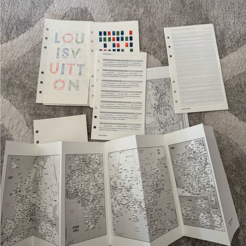 Louis Vuitton agenda insert pages- authentic - Picture 2 of 2